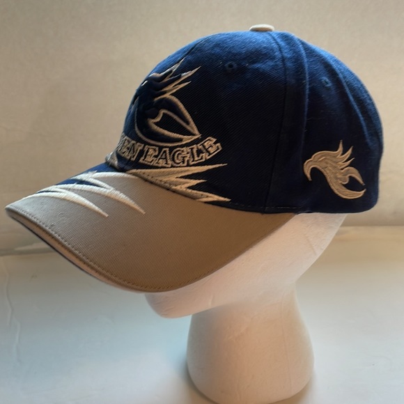 Golden Eagle blue and silver rare shark tooth baseball hat cap wool blend - Picture 4 of 8